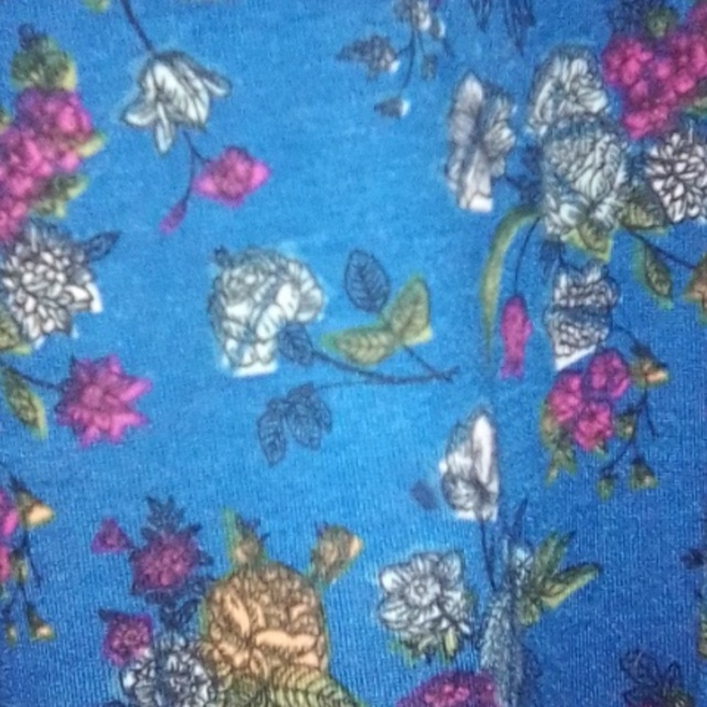LuLa Roe Randy Blue Floral